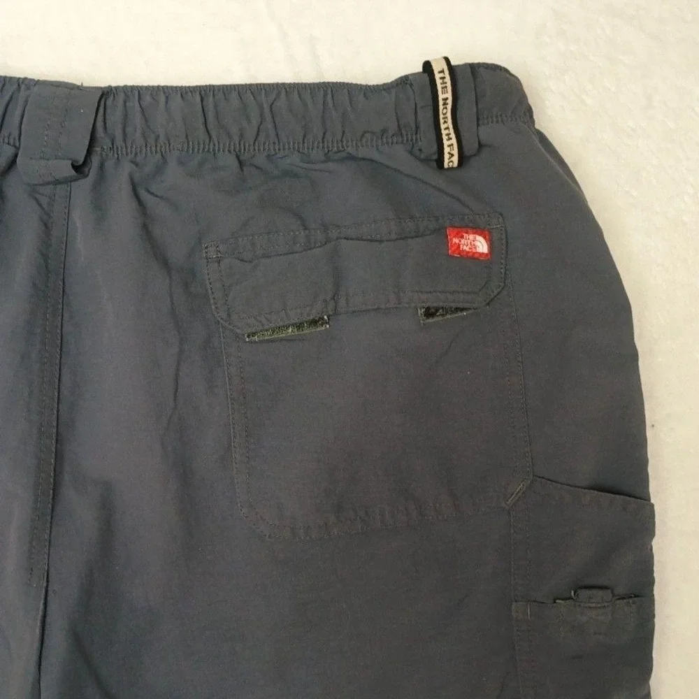 North Face Pants Mens 2XL Blue Cargo Convertible Nylon Relaxed Outdoor Hiking